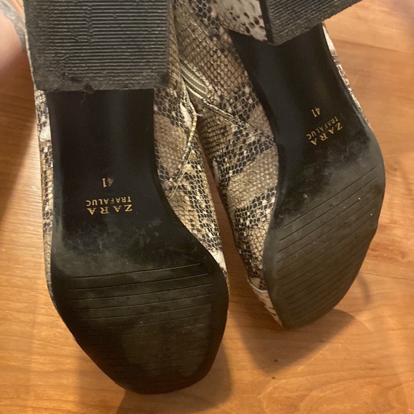 Zara Snakeskin 🐍 Print Boots - 41 - Picture 6 of 6